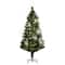 5ft. Fiber Optic Warm White LED Lights Pine Artificial Christmas Tree